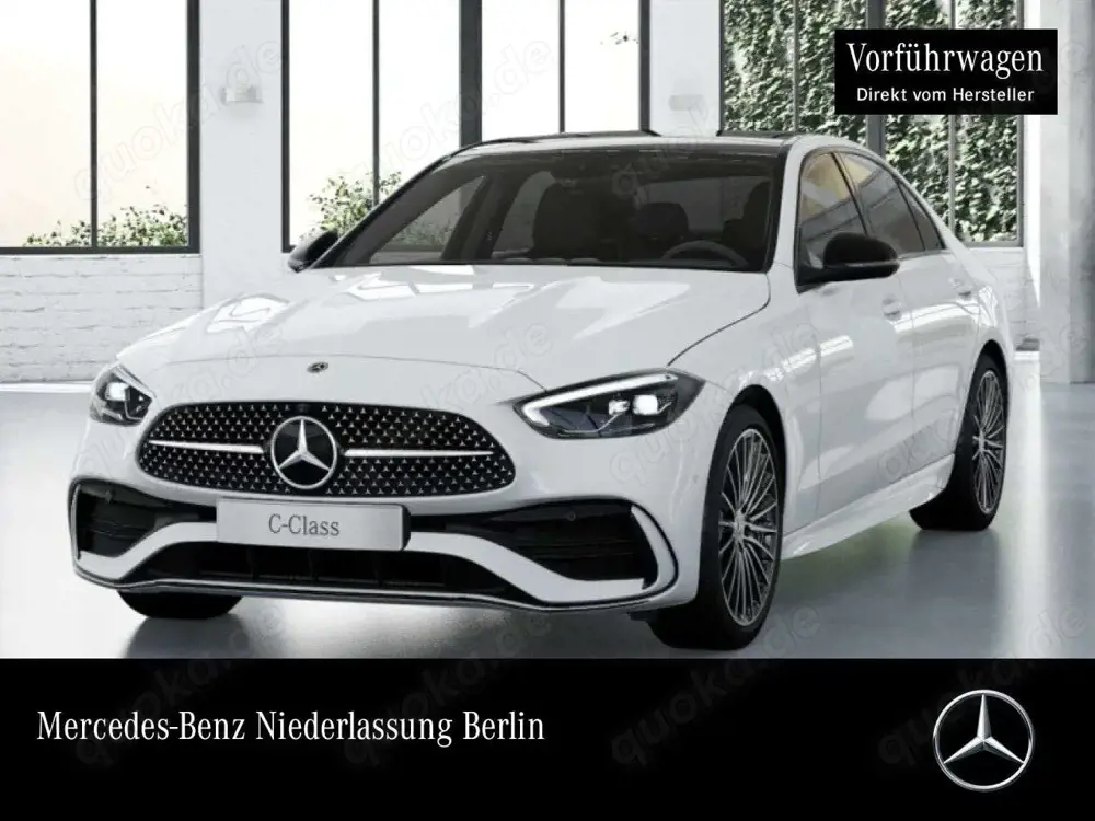 Mercedes-Benz C 220 d AMG+NIGHT+PANO+360+AHK+LED+19"+TOTW+9G