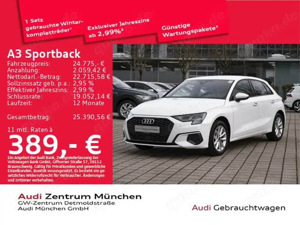 Audi A3 35 TDI S tronic ACC/Virtual/Navi