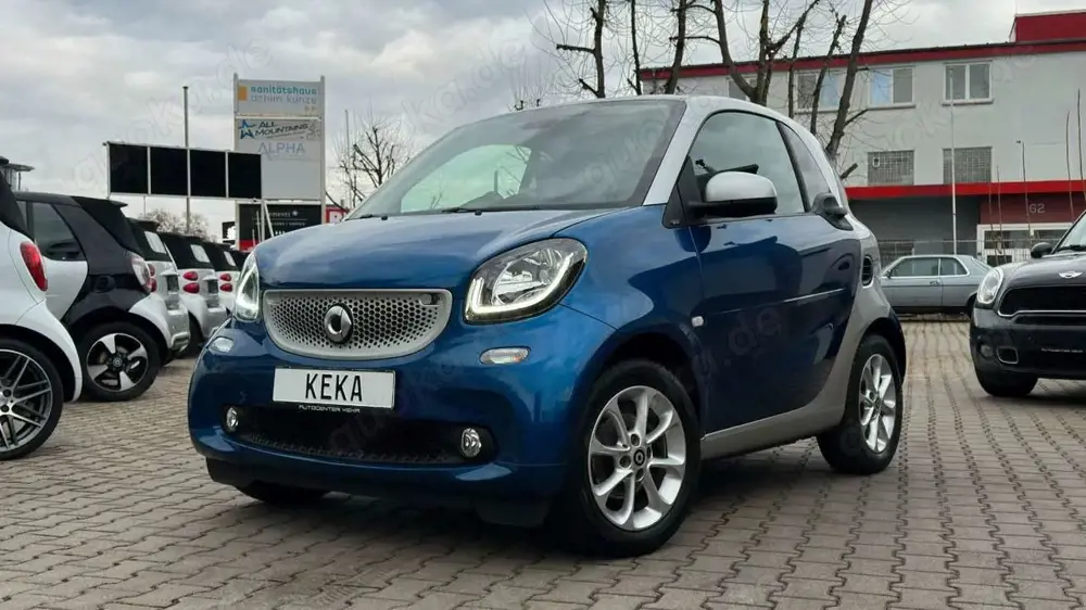 smart forTwo Coupé TURBO DCT BLUE  SILVER EDITION! NAVI!