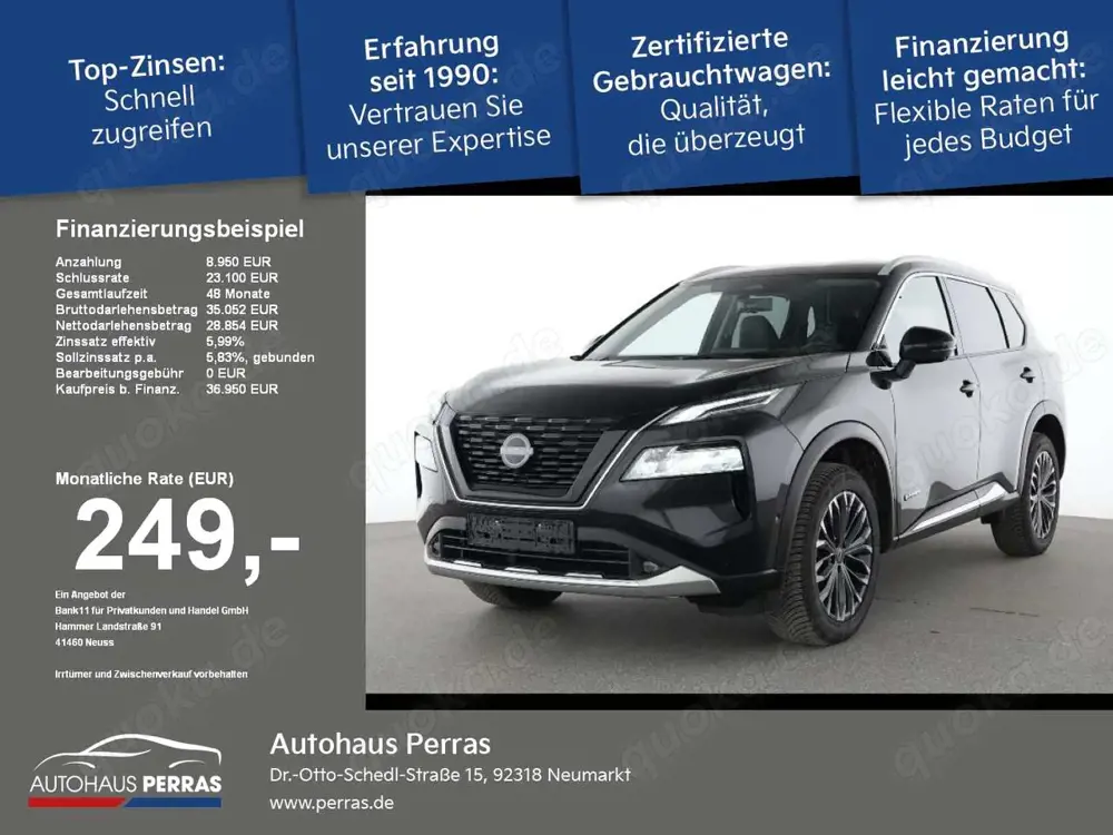 Nissan X-Trail 1.5 VC-T e-4ORCE 213 PS 4x4 Tekna 5 Sitze ACC+LED