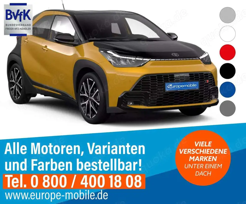 Toyota Aygo X Teamplayer 1,5-l-Hybrid mit stufenloser Automat...