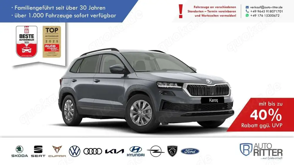Skoda Karoq Selection ACC|AHK|RFK|LED|Carplay|Klima...
