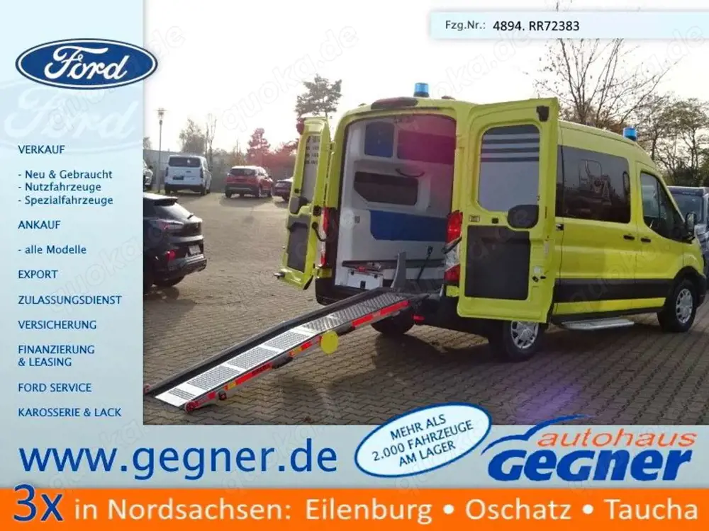 Ford Transit 330 L2H2 Trend Autom. KTW Rettung Rampe