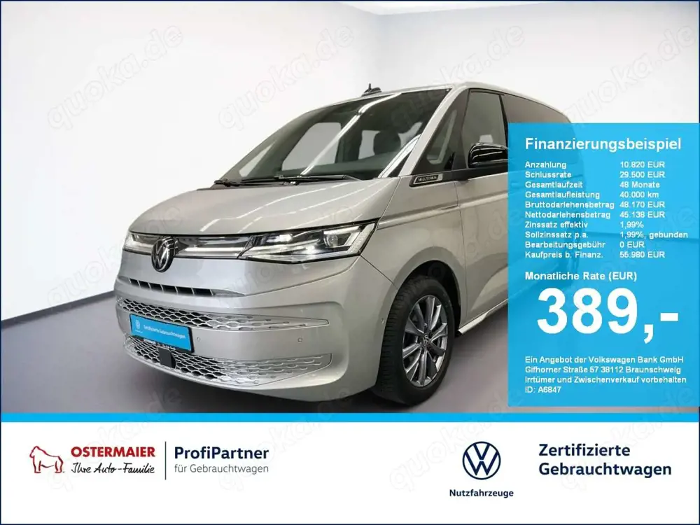 Volkswagen T7 Multivan STYLE LANG 2.0TDI 150PS DSG MATRIX.AHK.ACC.7SITZ.N