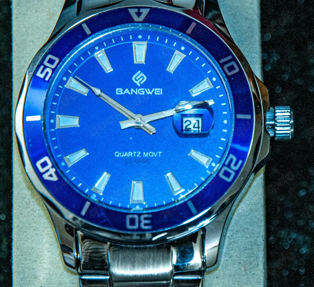 BANGWEI Herren Armbanduhr | kratzfest | Datum | 3ATM wasserdicht