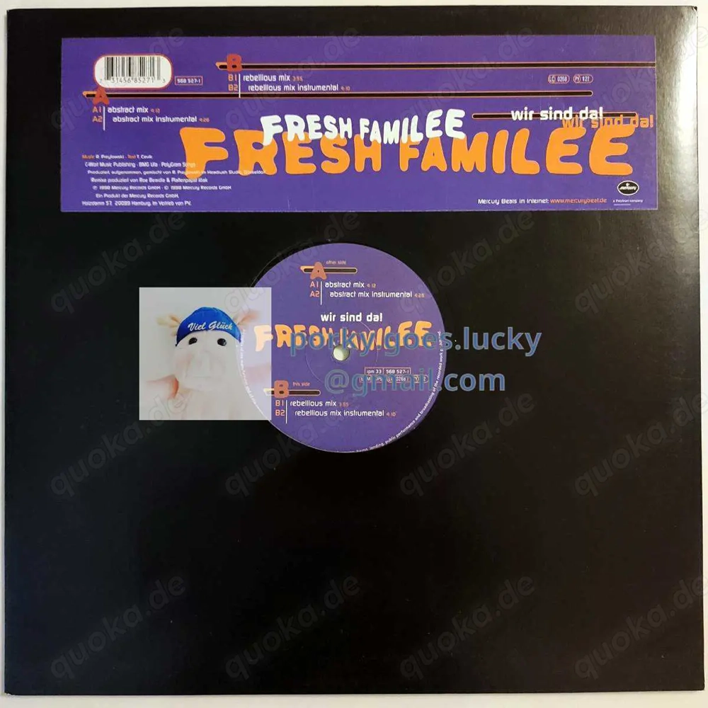 Fresh Familee - Wir Sind Da! 1998 12" Vinyl Hip Hop Pop Rap