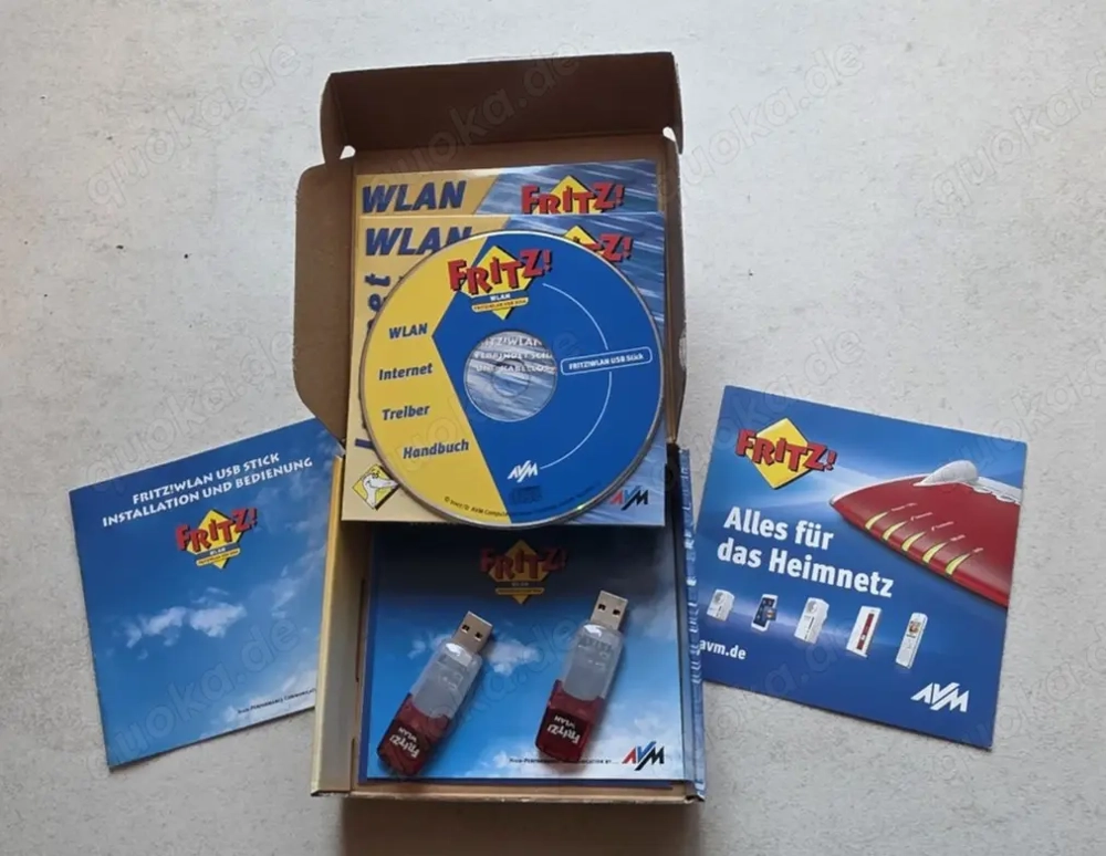 Vekaufe 2 Stück Fritz!Wlan USB 1.1