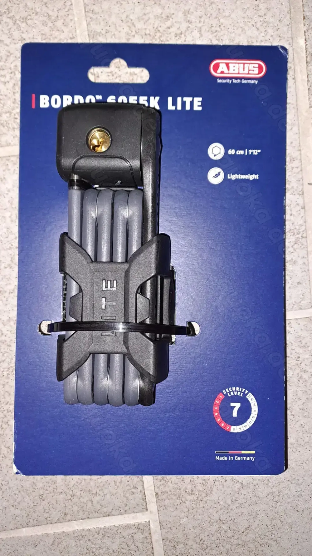 2 x Abus Fahrradschloss Bordo 6055K Lite