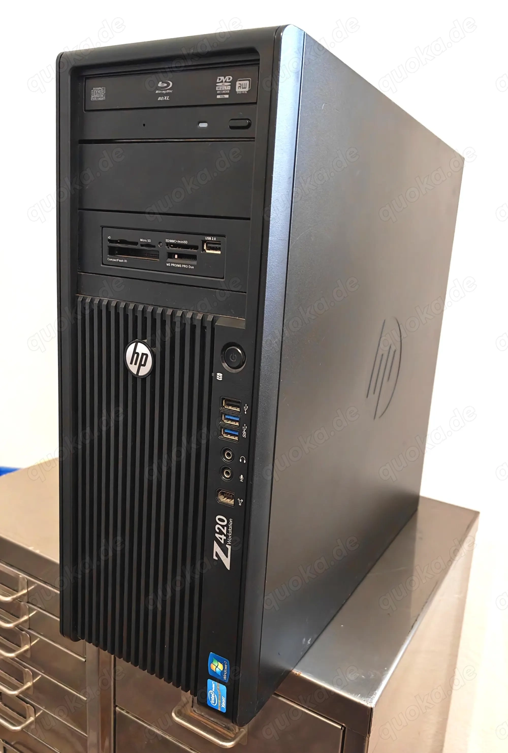 HP Workstation Z420 Xeon E5-1650, 64 GB Ram, 4 GB Quadro, Win 11