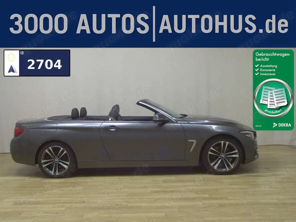 BMW 420 dA Cabrio Sport-Line Leder Navi LED H/K RFK