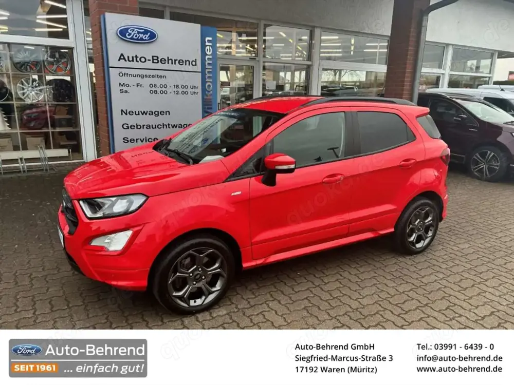 Ford EcoSport ST-Line Winterpaket AHK Navigation Teilleder
