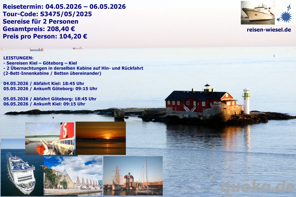 Seereise nach Göteborg