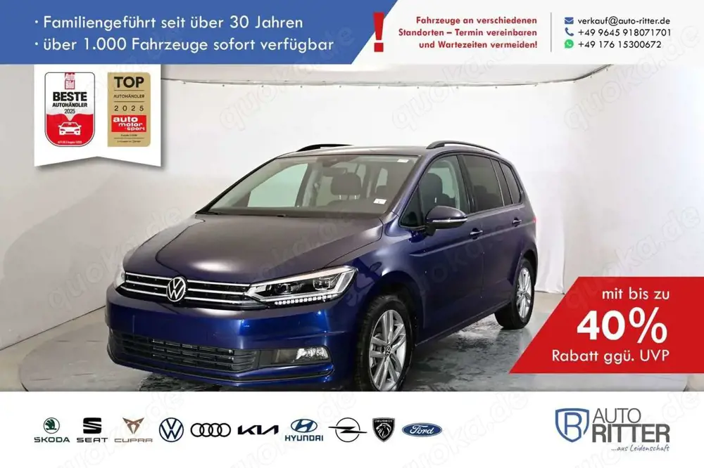 Volkswagen Touran Prime ACC|AHK|RFK|LED|Navi|Carplay|Kli...