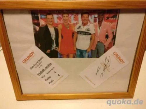 2x Bruce Darnell Original Autogramm 2014 von Bühne (Sammlung)