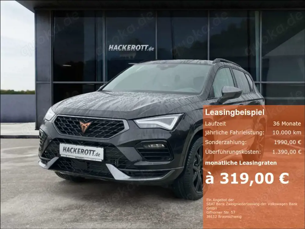 CUPRA Ateca Tribe Edition 2.0 TSI 190 PS 7-Gang DSG 4Drive