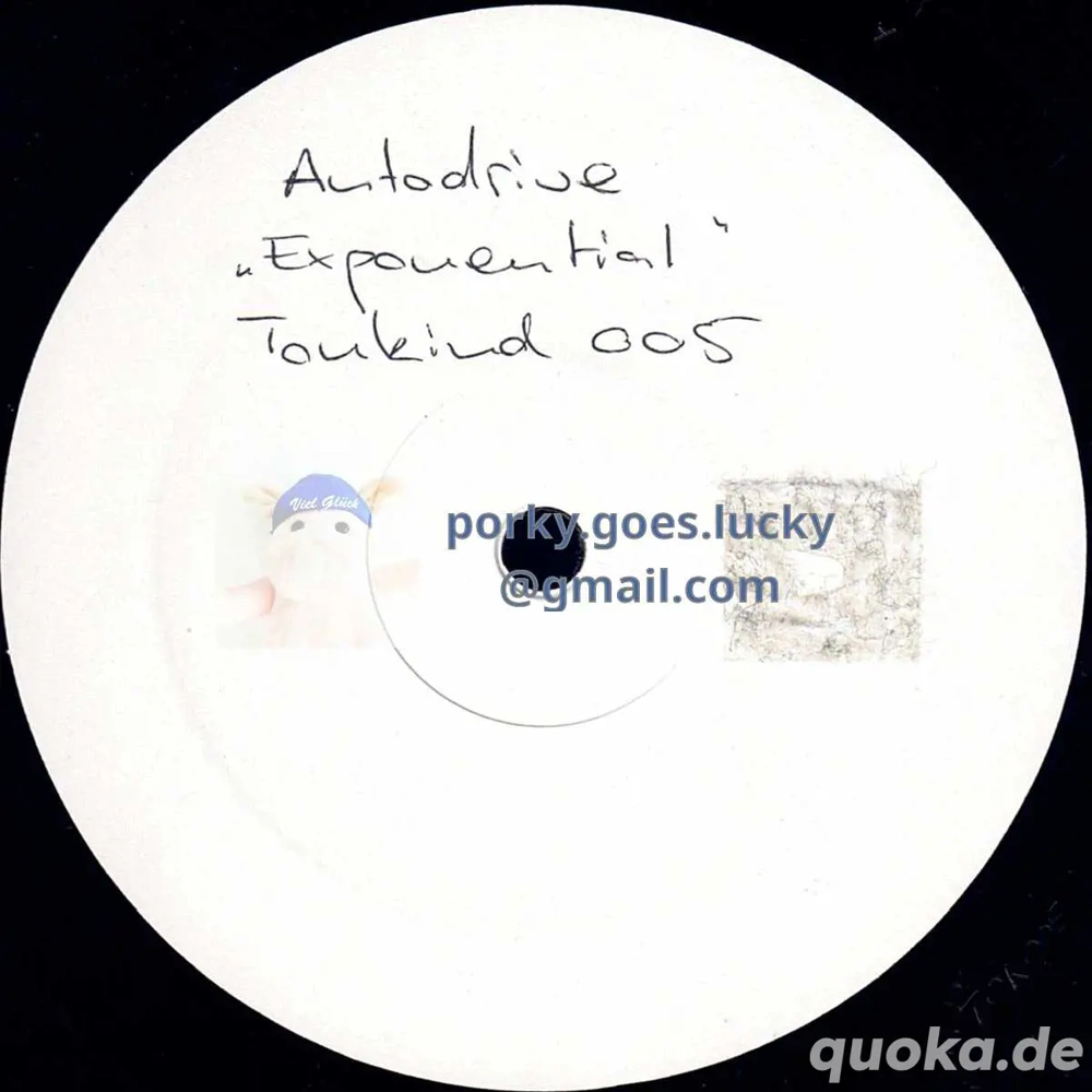 Autodrive - Exponential 2006 White Label 12" Vinyl Techno, Minimal, Tech House