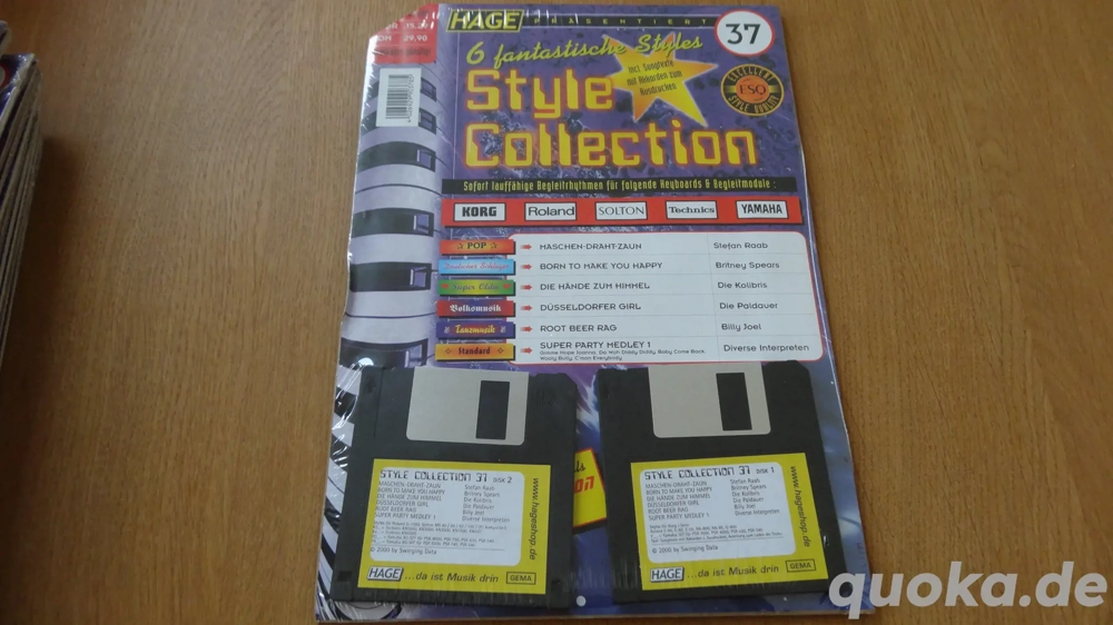 Hage Style Collection Keyboard Diskette Begleitrhythmen OVP neu
