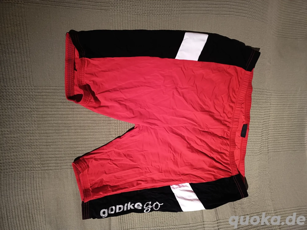 Lycra Radler Tight Größe XL, rot schwarz