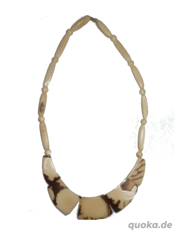 Kette - Tagua - Steinnuss - Naturmaterial - neuwertig