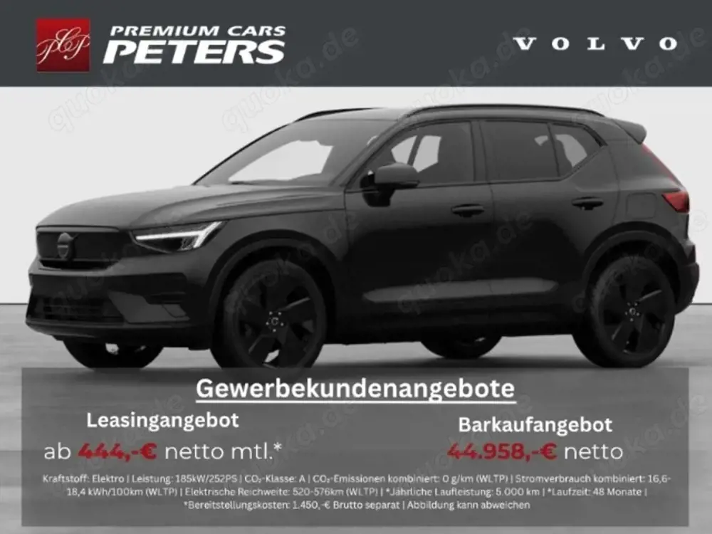 Volvo EX40 Ultra Dark Single Motor ER Navi Digitales Cockpit