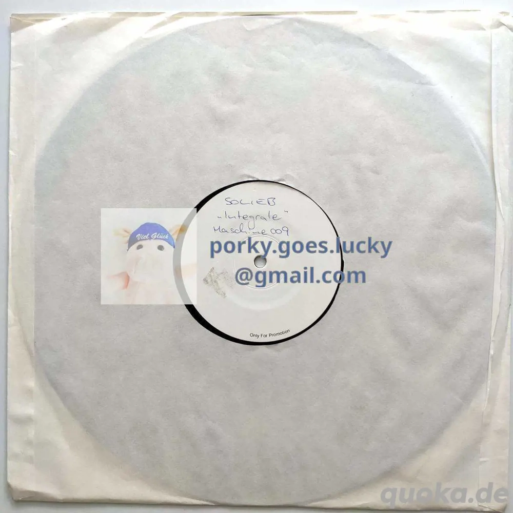 Solieb - Integrale and Inside 2006 White Label Promo 12" Vinyl Techno, Tech House