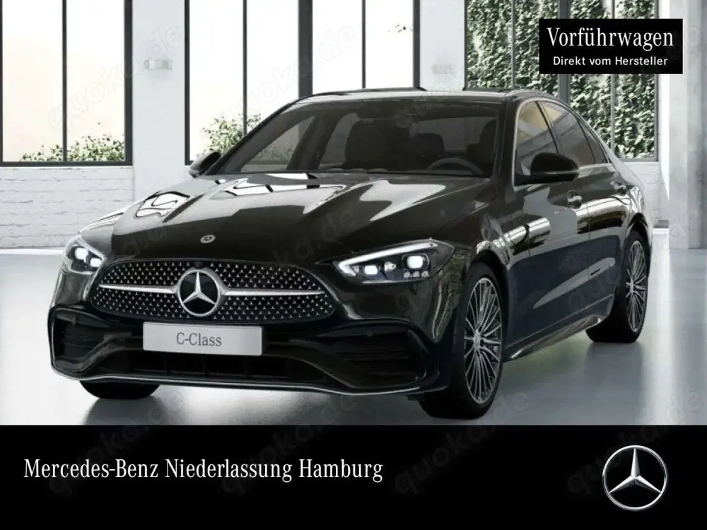Mercedes-Benz C 200 AMG+PANO+360+AHK+19"+TOTW+KEYLESS+9G