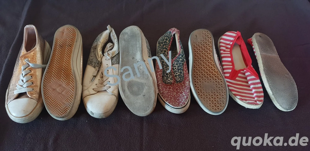 getragene Schuhe