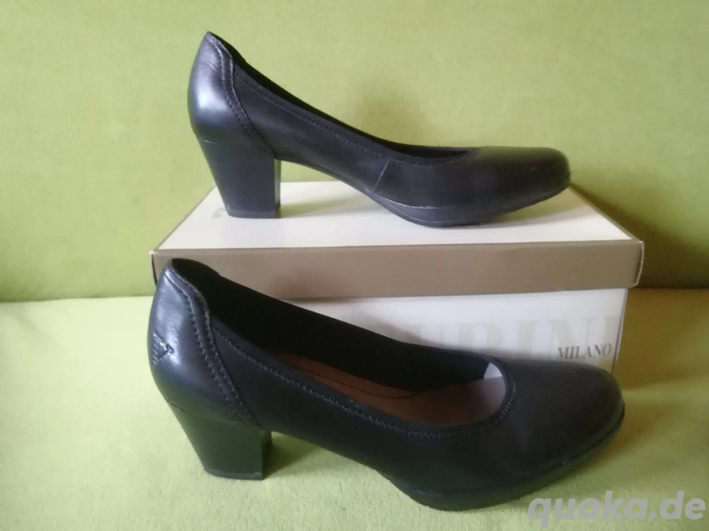 Gr. 41 - Pumps Damenschuhe schwarz Echtleder Venturini