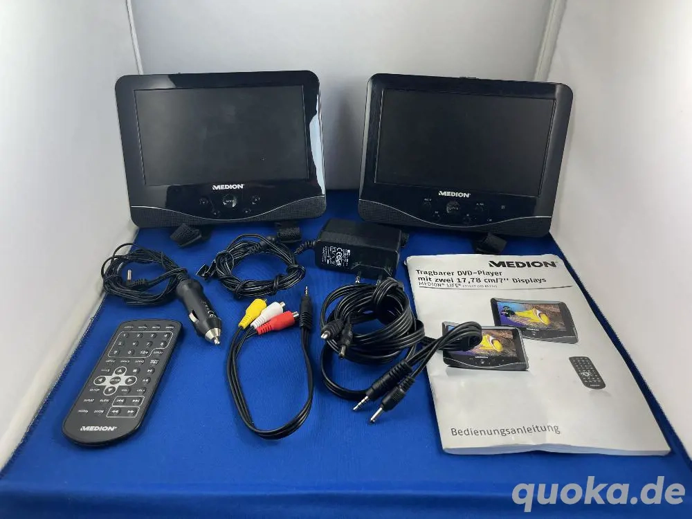 Medion tragbarer DVD-Player mit zwei 7" Displays