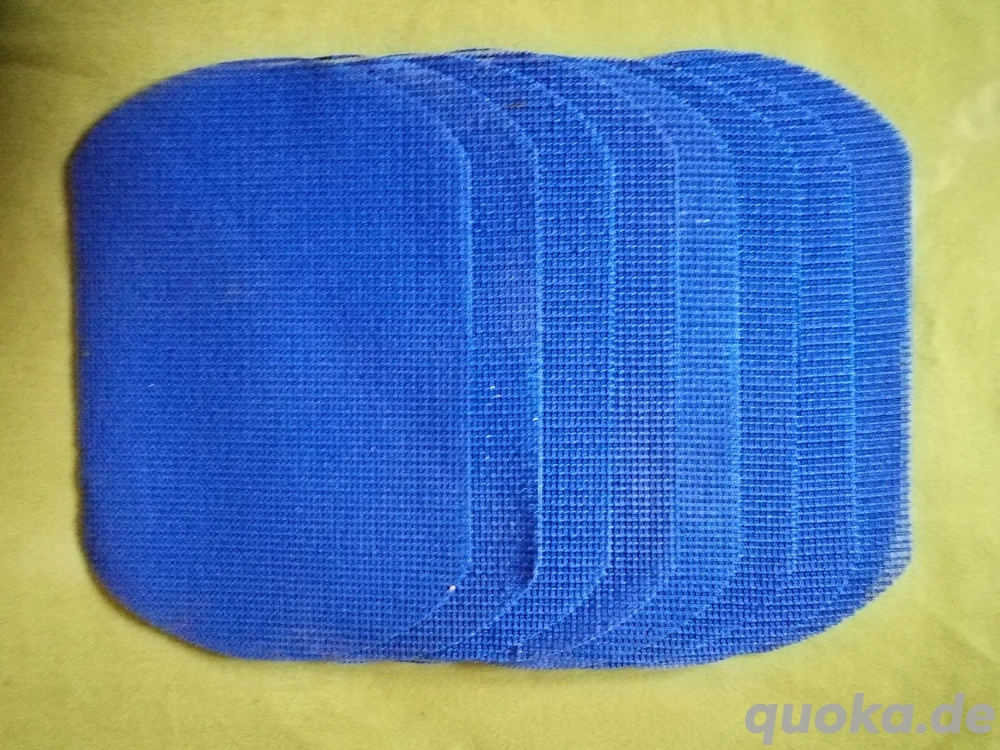8 Platzset Tischset blau oval Outdoor Garten