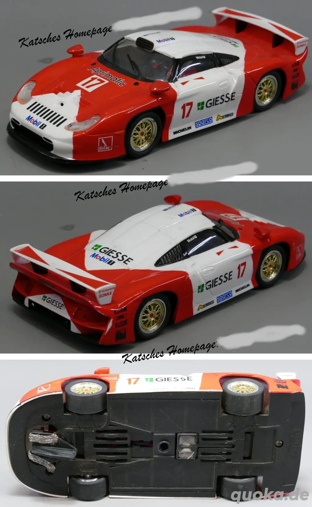 Porsche GT1 Porsche GT1 Giesse JB Racing #17 Carrera Carrera Evolution 25402 Reibrad