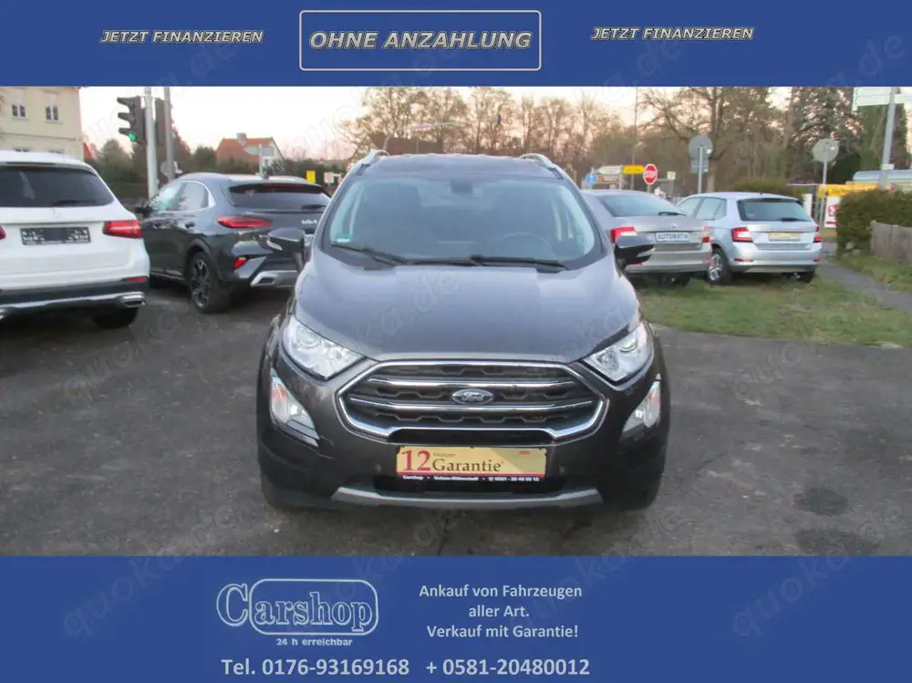 Ford EcoSport Titanium / Teilleder / AHK / Garantie . . .