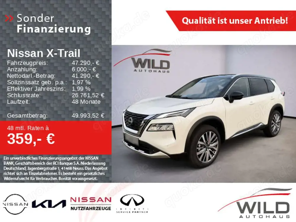 Nissan X-Trail 1.5 VC-T MHEV Tekna BOSE PGD 360° Navi