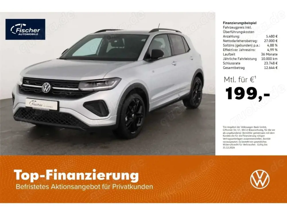 Volkswagen T-Cross 1.0 TSI OPF R-Line Black Style