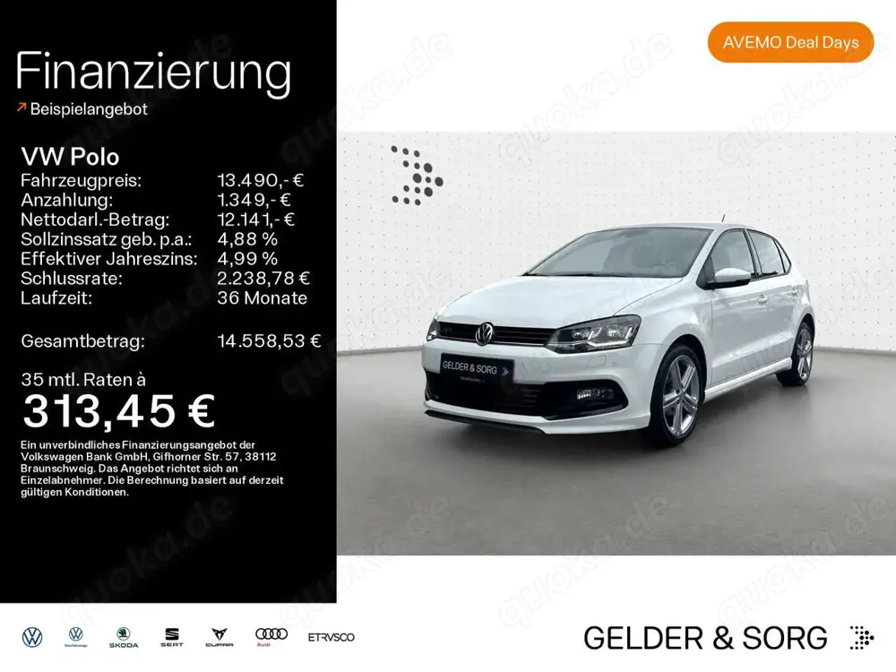 Volkswagen Polo TSI R-Line (Exterieur) SHZ*LED*DAB*17Zoll