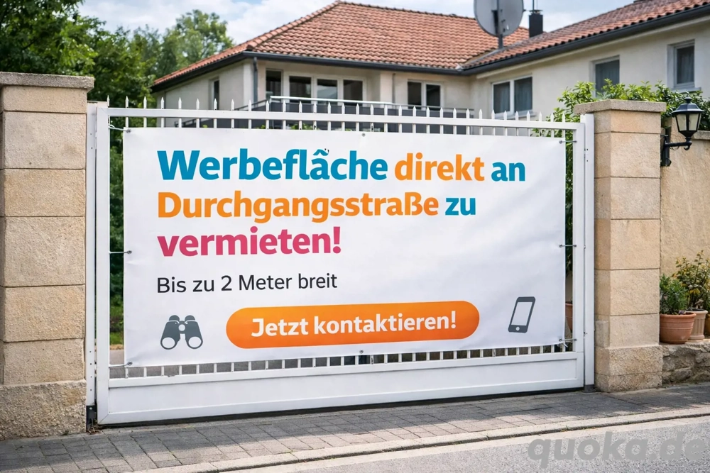 Mehrere Werbeflächen an stark befahrener Hauptstraße in Schriesheim