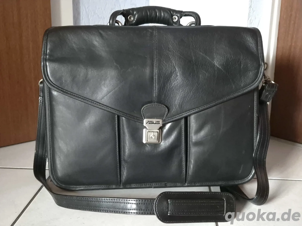 Hochwertige ASUS Notebooktasche Laptoptasche Aktentasche Leder