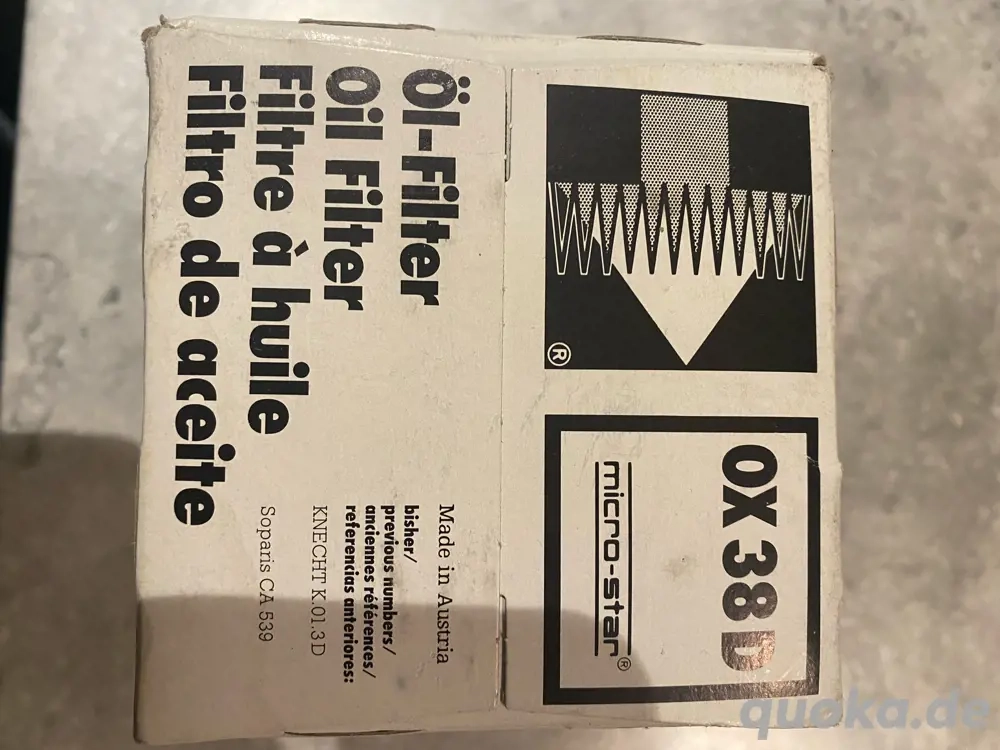 Öl - Filter OX 38 D, Micro-Star, unbenutzt