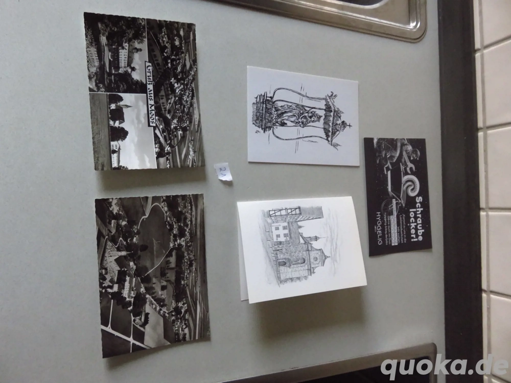 Postkarten schwarz weiß zu verschenken