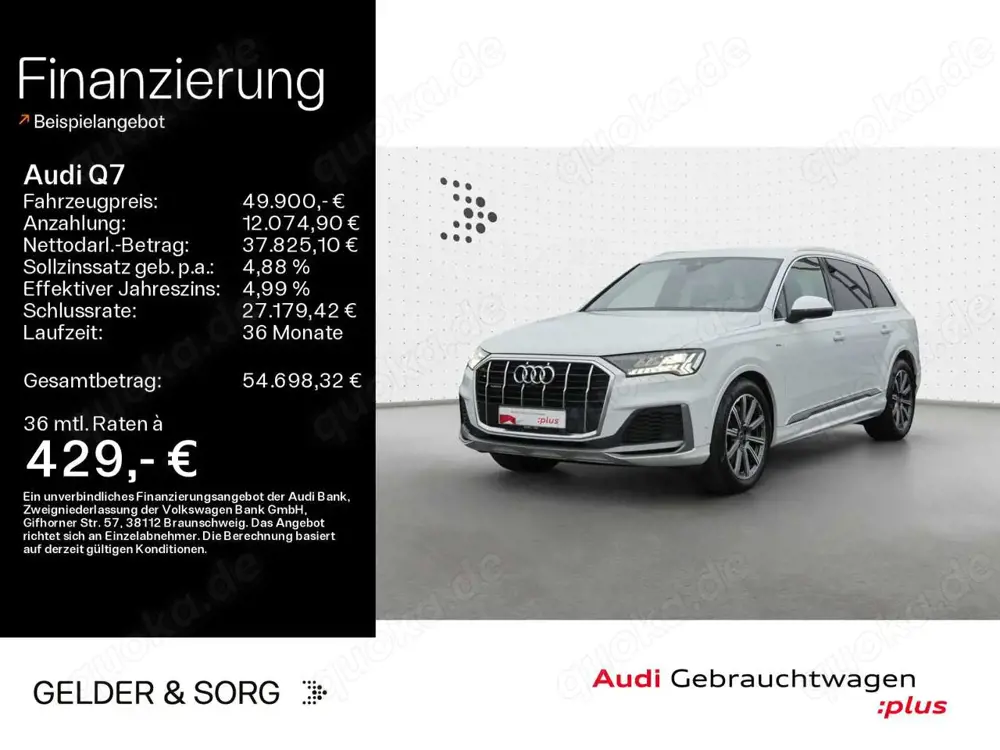Audi Q7 55 TFSI qu. S line Air*AHK*Matrix*HuD*Virtual