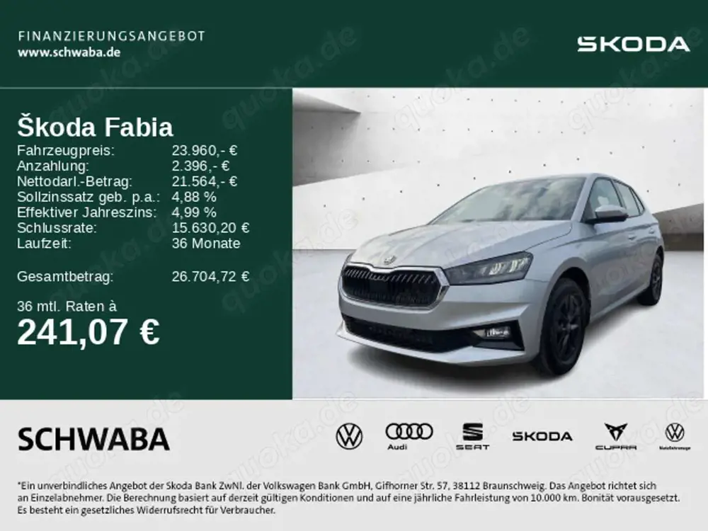 Skoda Fabia Selection 1,0 TSI DSG *LED*ACC*R-KAM*SHZ
