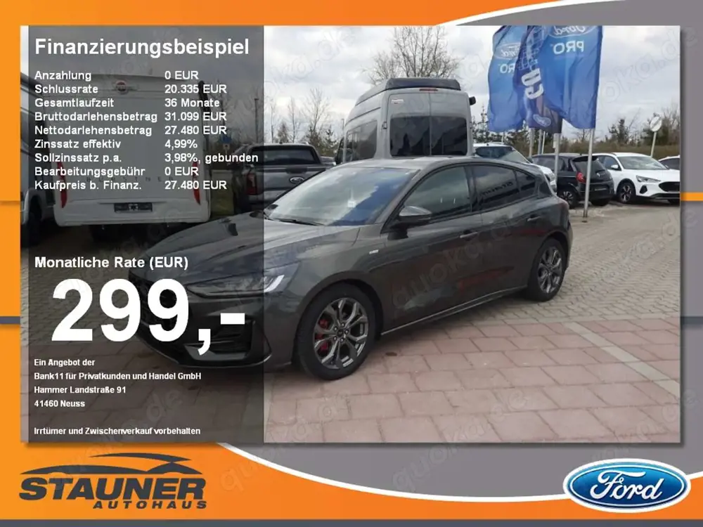 Ford Focus Limousine 1.0 EcoBoost MHEV ST-Line SHZ