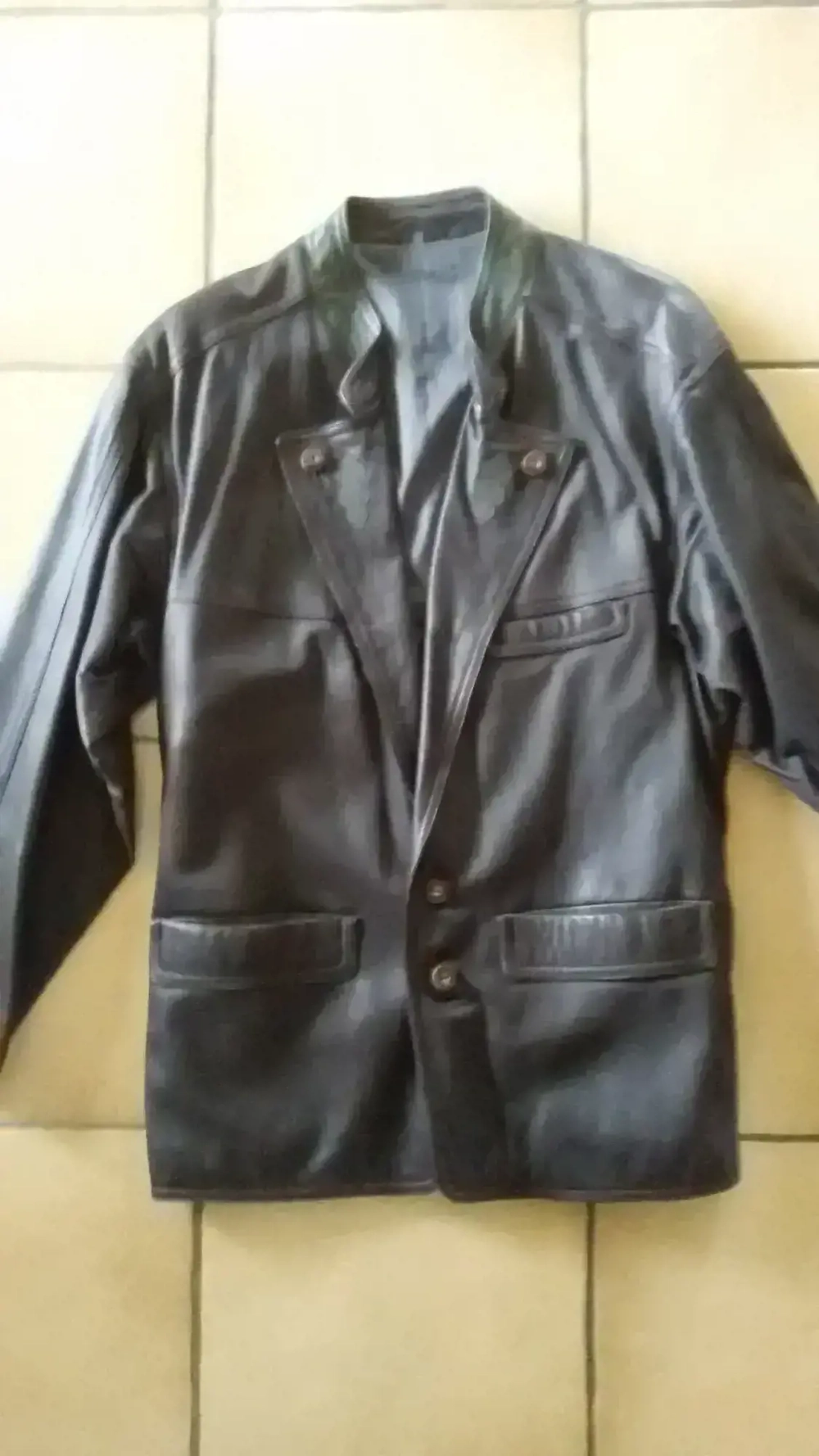 Ledertrachtenjacke Herren Gr. 48