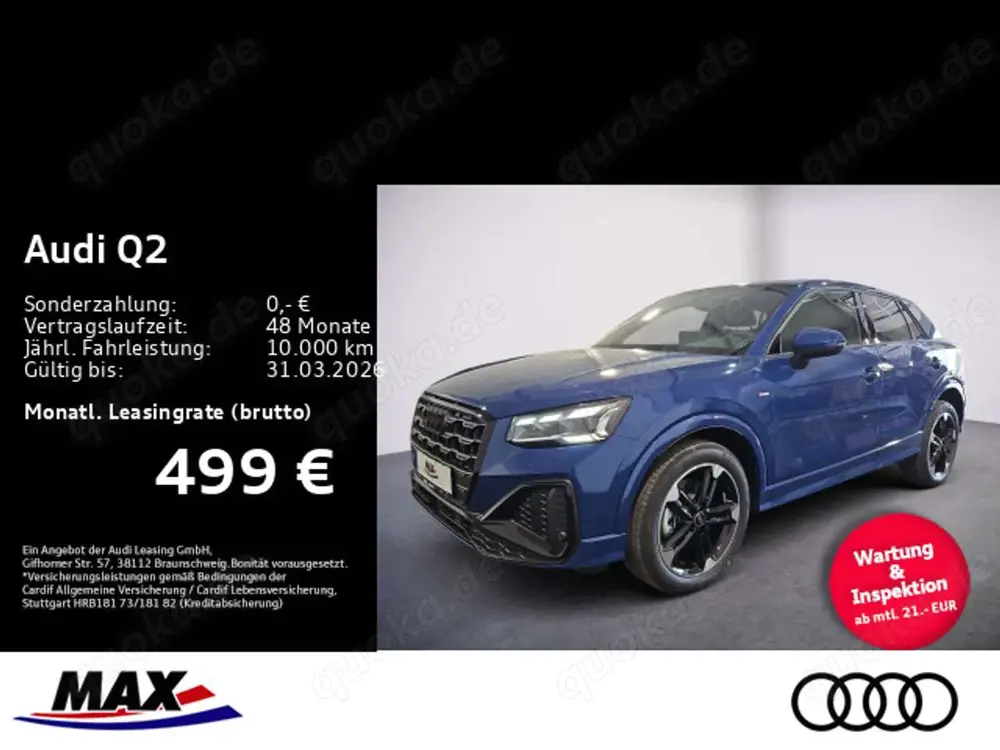 Audi Q2 40 TFSI quattro S LINE+MATRIX+ACC+SONOS