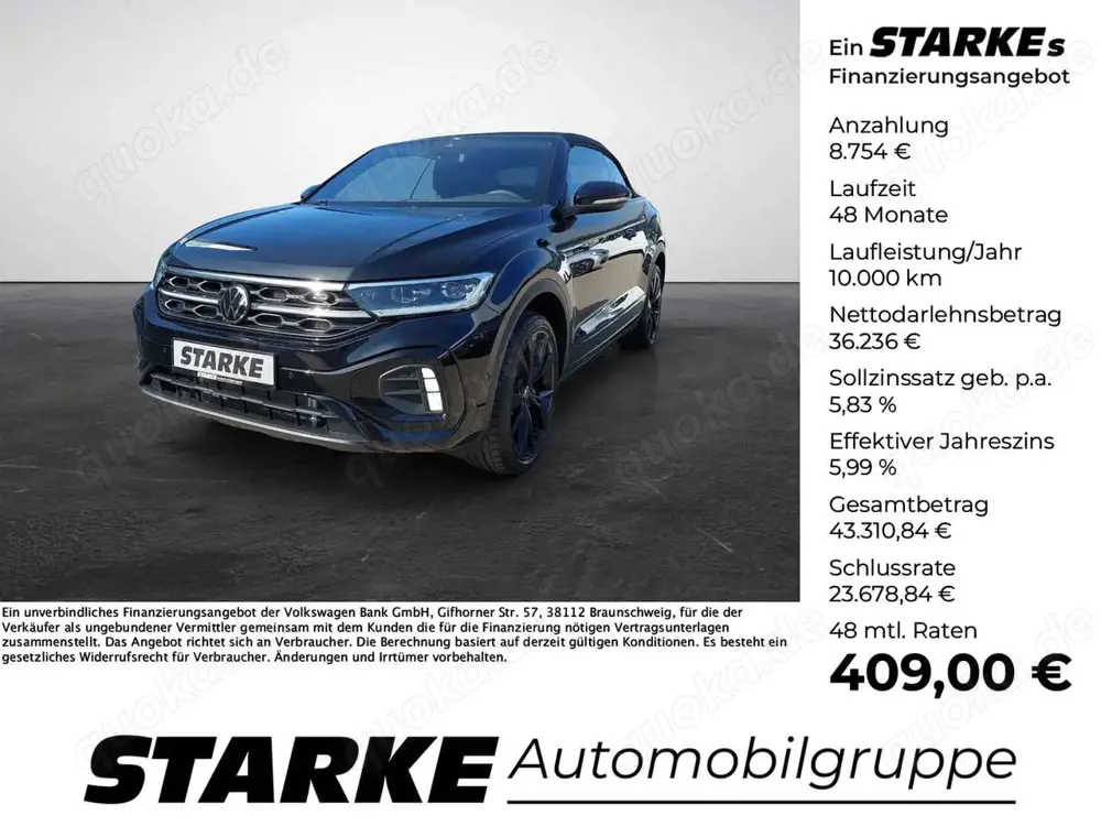 Volkswagen T-Roc Cabriolet 1.5 TSI DSG R-Line