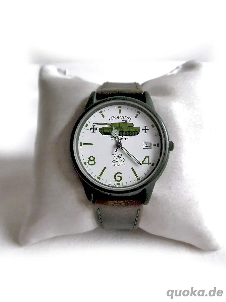 Seltene Leopard Panzer Armbanduhr 
