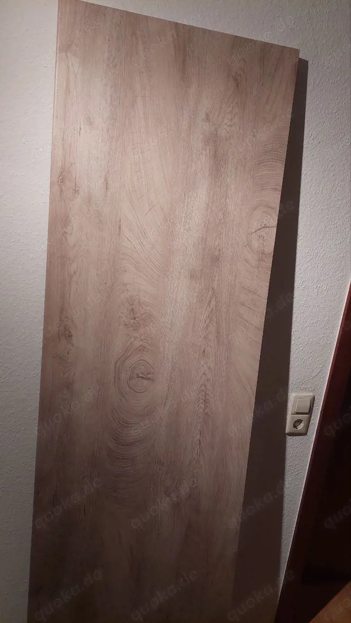 Arbeitsplatte 208cm plus 2x 60x60cm  in heller Eichenholz-Optik