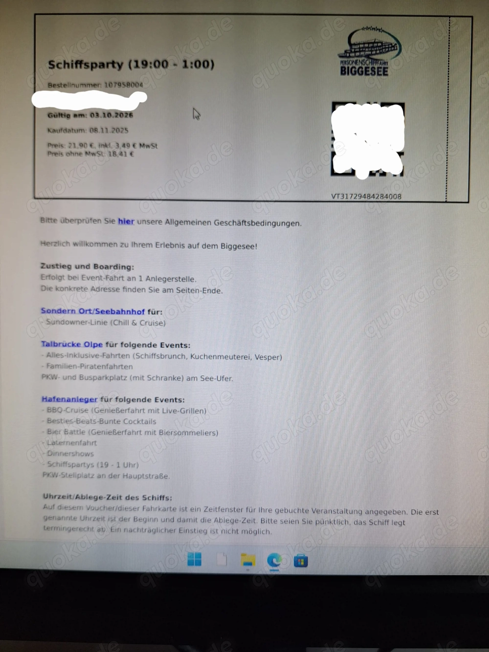 1 Ticket Eintrittskarten Biggesee Schlagerparty
