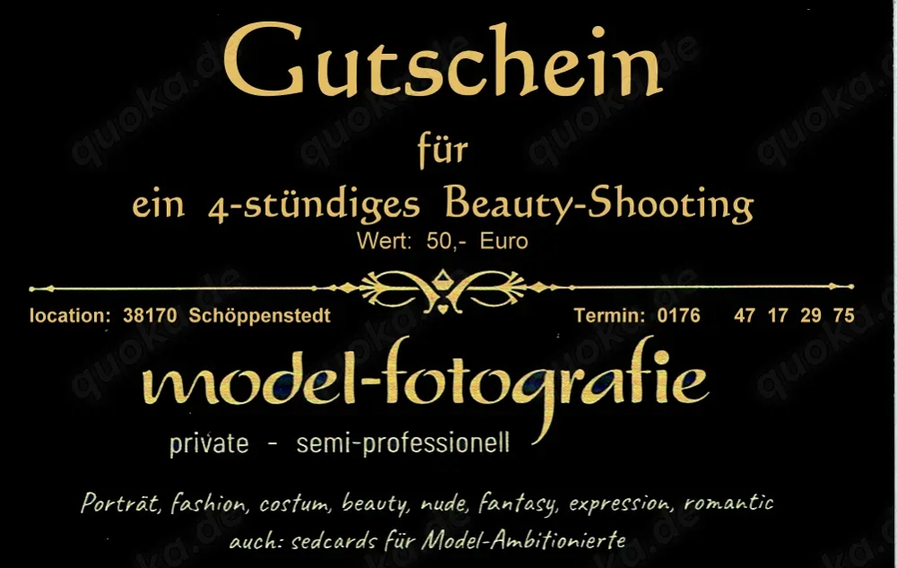 Schenken Sie Ihrer Freundin ein Foto-Shooting!