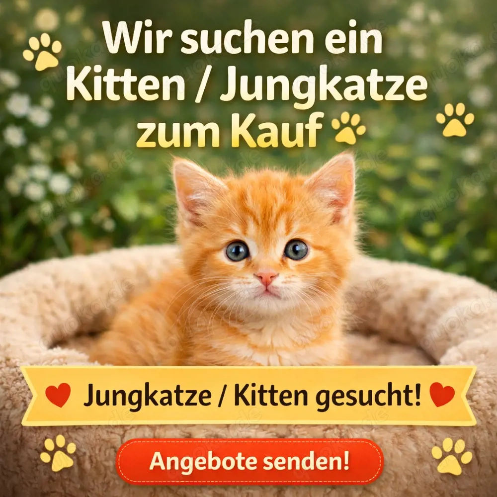 wir suchen kitten Jungkatzen !